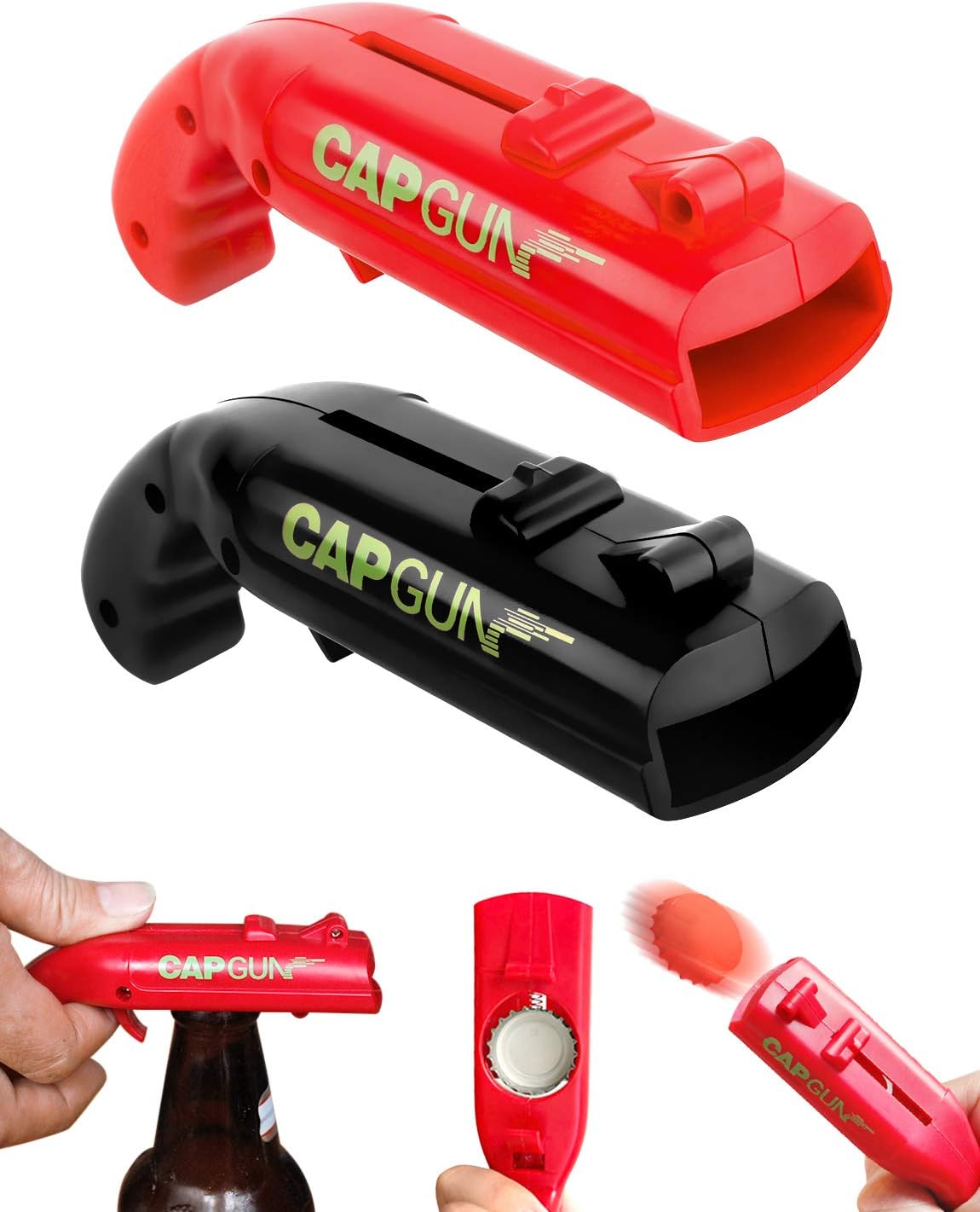 Beer Bottle Opener Cap Gun 2 Pack