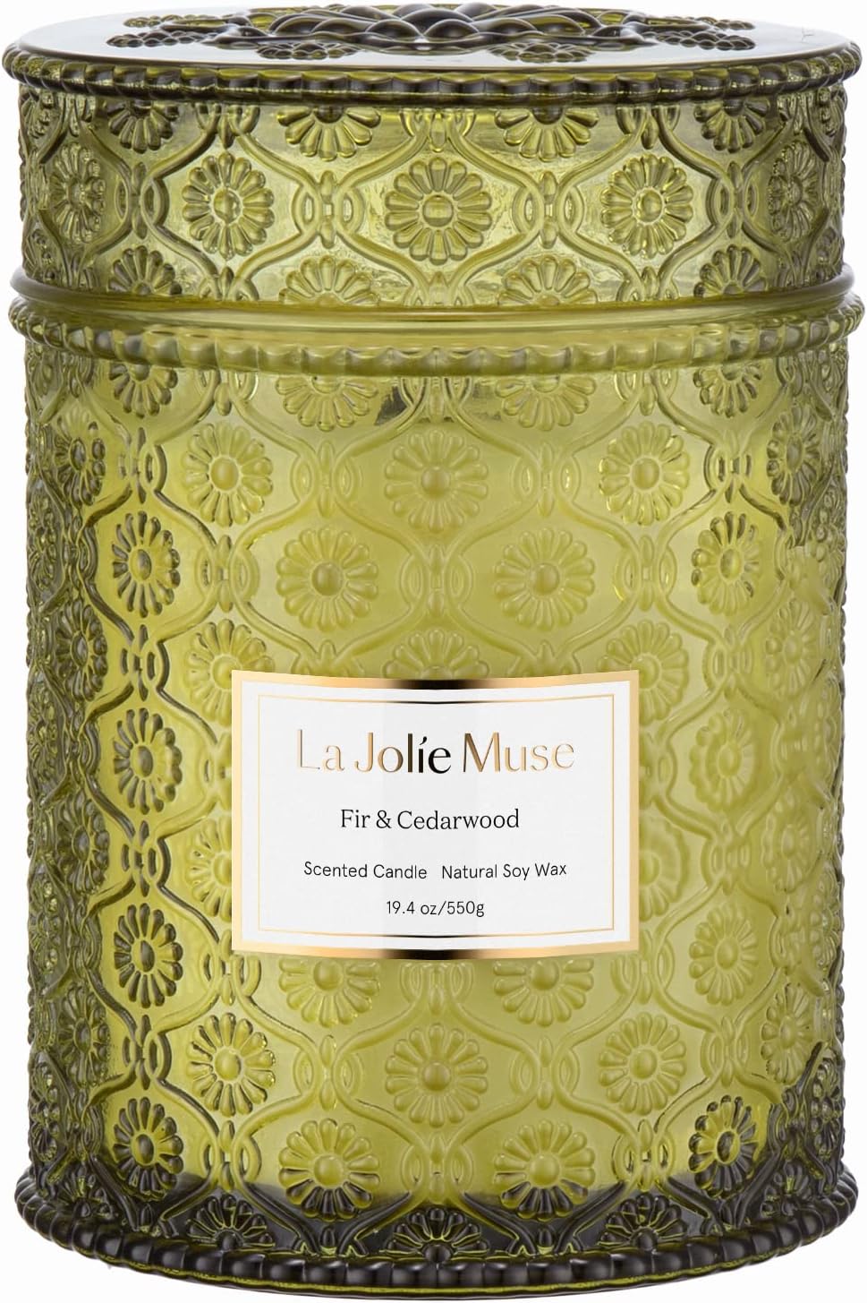 LA JOLIE MUSE Chirstmas Candles, Balsam Fir & Cedarwood Scented Candle Gifts for...