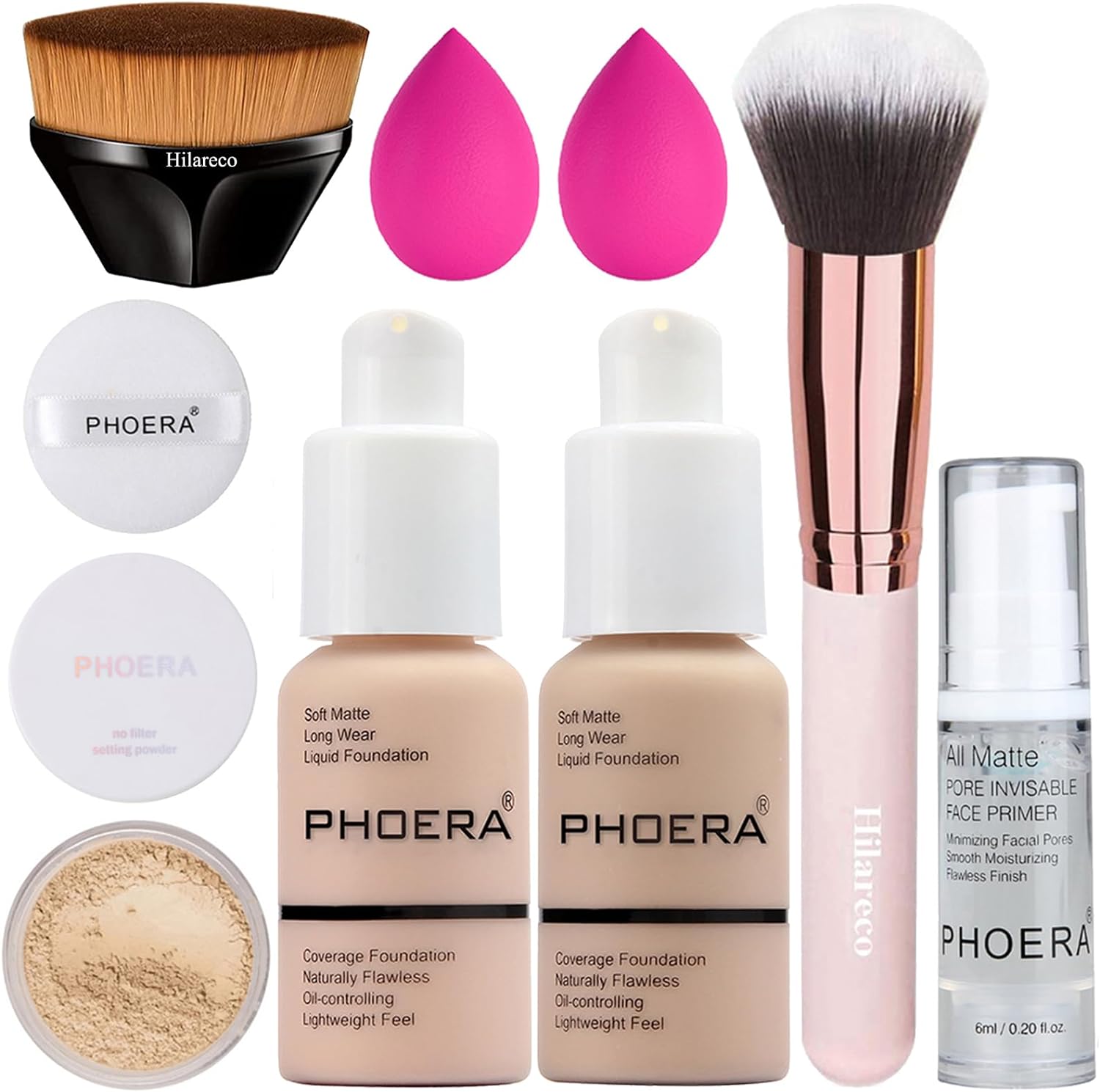 PHOERA Foundation, Full Coverage Foundation, PHOERA Primer, PHOERA Powder, PHOER...
