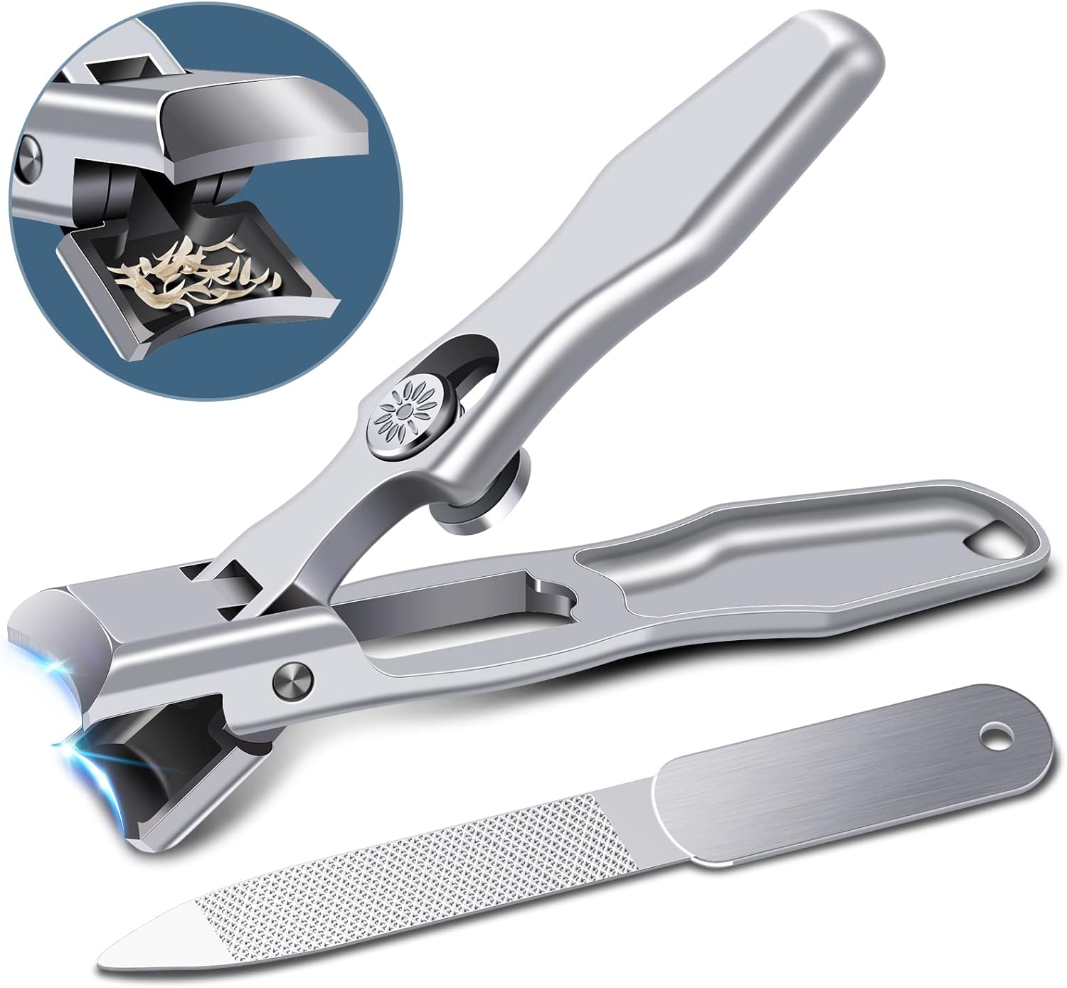 2024 New Nail Clippers for Thick Nails - DRMODE Wide Jaw Opening Nail Clippers w...