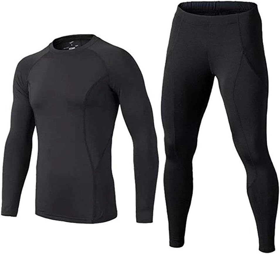 BUYKUD Kids' Boys Long Sleeve Base Layer Compression Underwear Athletic Shirt Ti...