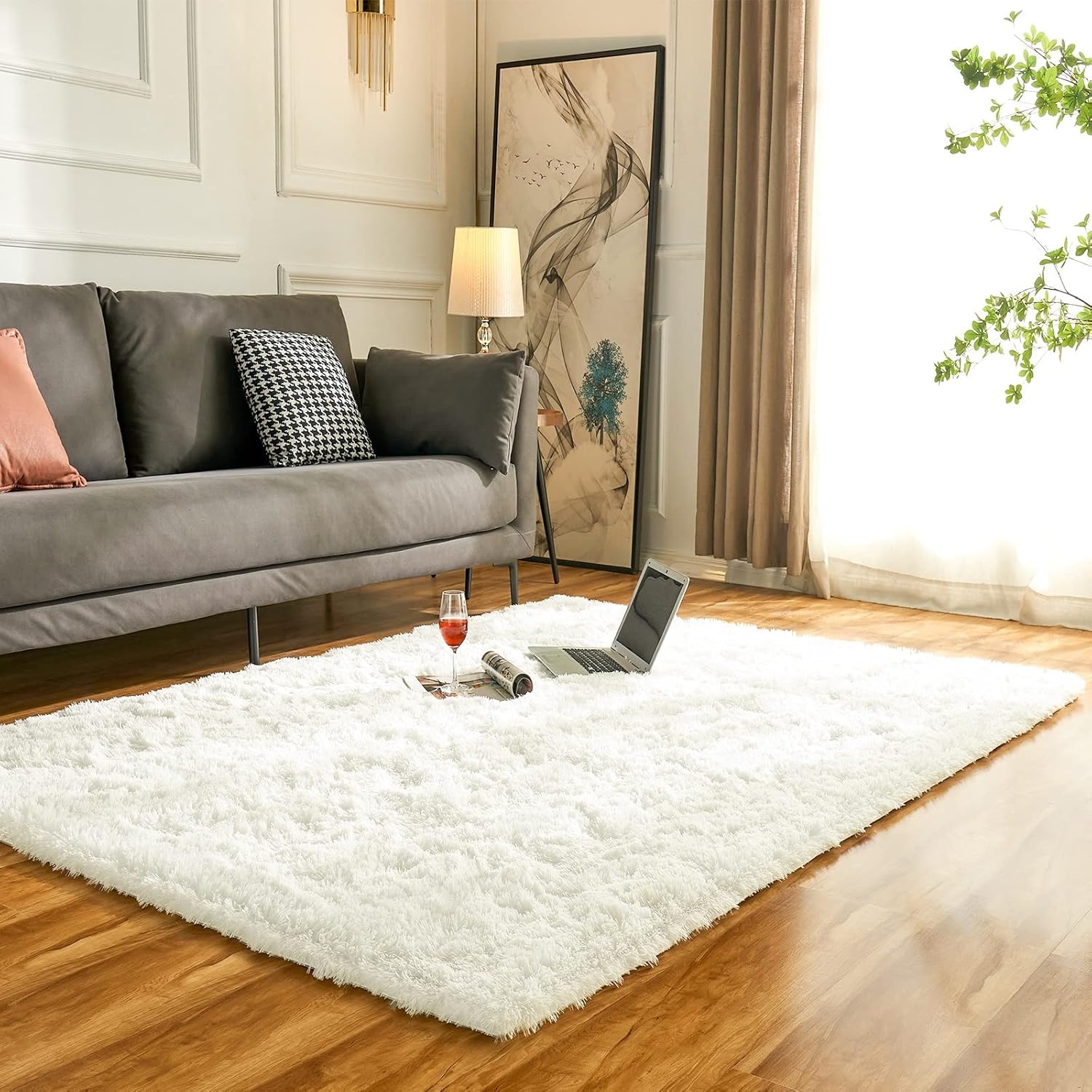 Obundi Soft Fluffy Area Rugs, Special Anti-Slip Shaggy Carpets, High-Quality Thi...