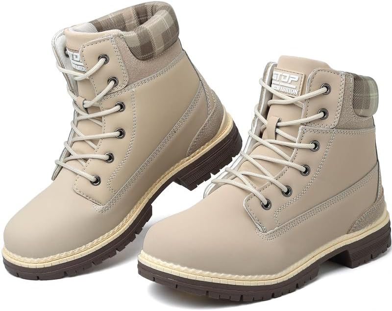 Maxome Walking Boots Womens Hiking Boots Waterproof Ankle Boots for Women Mid Ca...