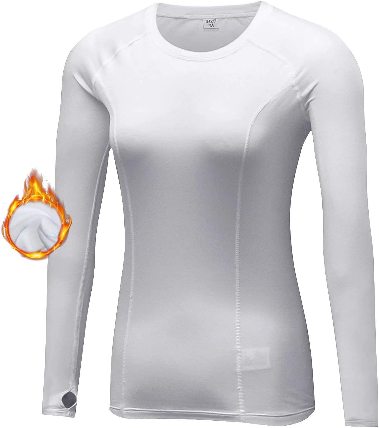 Sillictor Womens Theraml Base Layers Women Compression Sports Tops for Ski Runni...