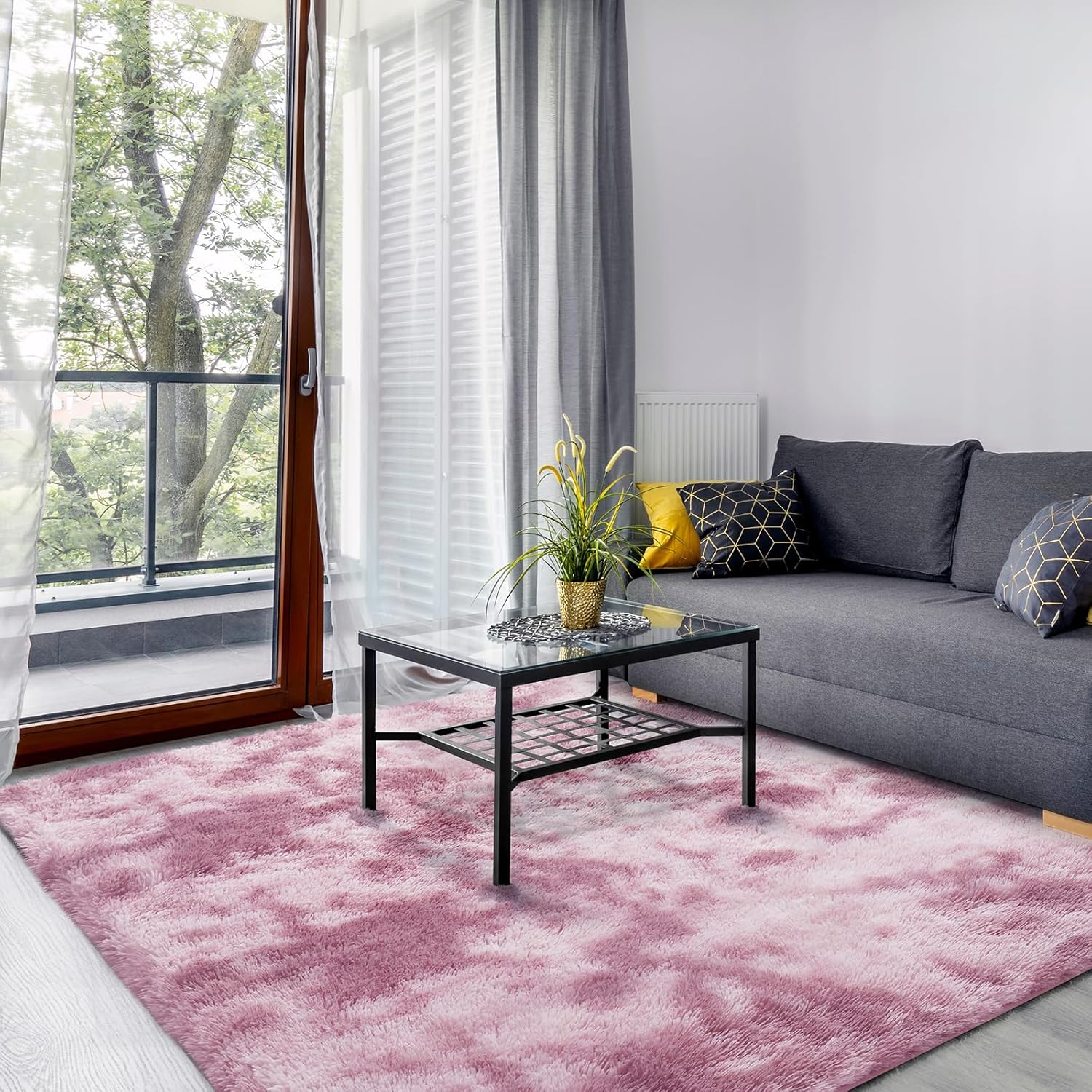 SOANNY Living Room Large Rug, Soft Fluffy Lounge Carpet for Bedroom Dorm Nursery...