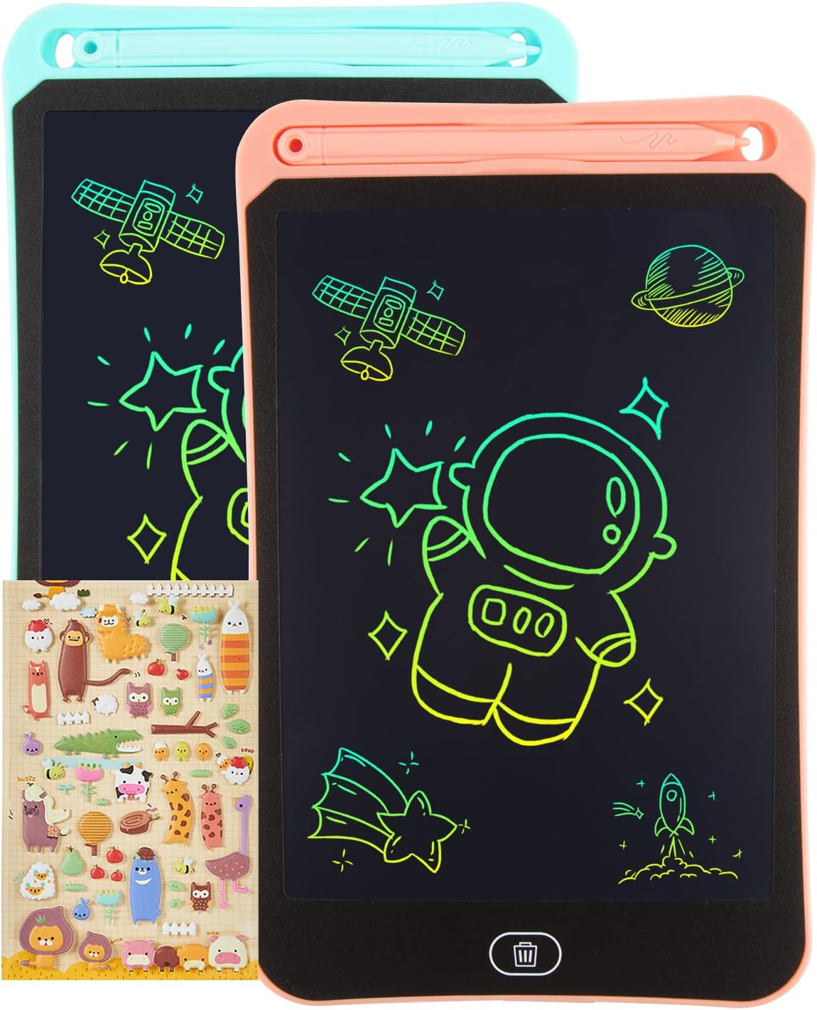 Genialba [2 Pack ] LCD Drawing Tablet for Kids 10 inch, Colorful LCD Writing Tab...