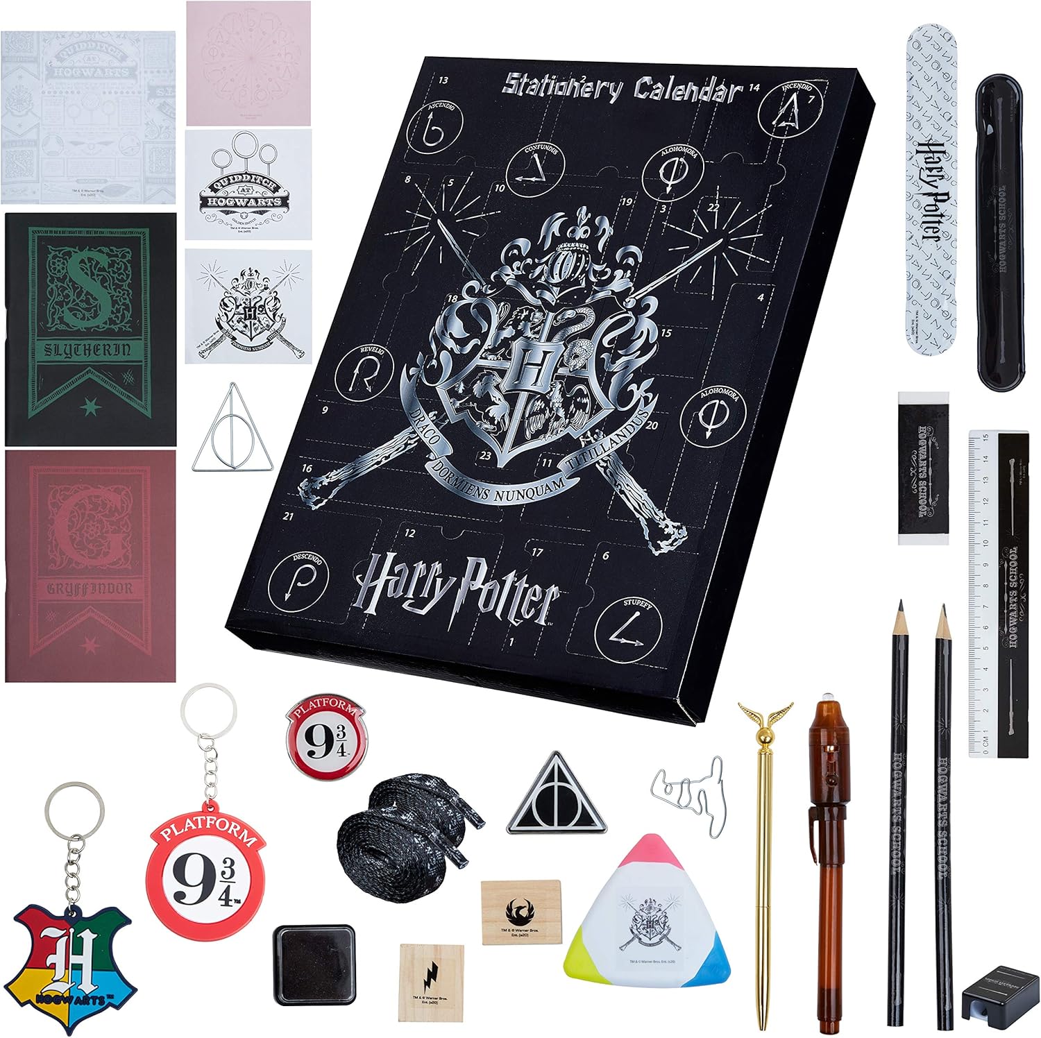 Harry Potter Advent Calendar 2024, Special Hogwarts Stationery Countdown Calenda...