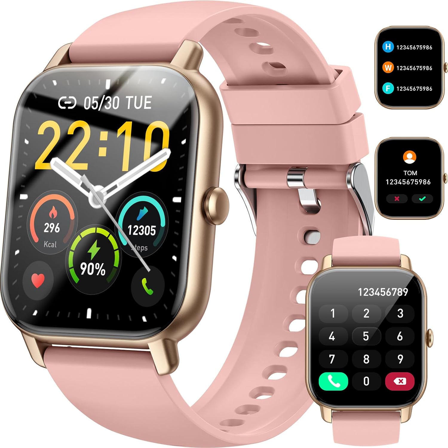 Smart Watch for Women Men Answer/Make Calls, 1.85"...