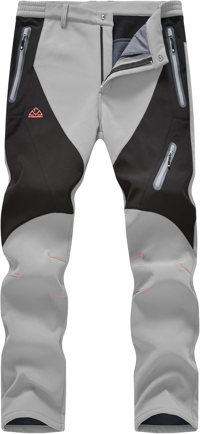 Rdruko Men's Trousers, Special Waterproof Trousers for Winter, Affordable Fleece...