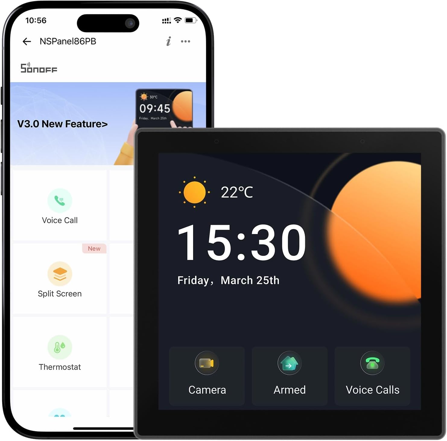 SONOFF NSPanel Pro Smart Home Control Panel, Zigbee 3.0 Gateway Hub, with Power...