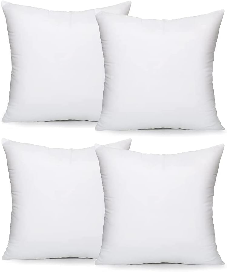 Lancashire Textiles 4 Pack 16" x 16” (40 x 40cm) Quality Microfibre Super Bounce...