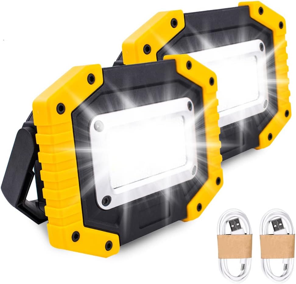 Trongle LED Rechargeable Work Lights, 30W Floodlig...