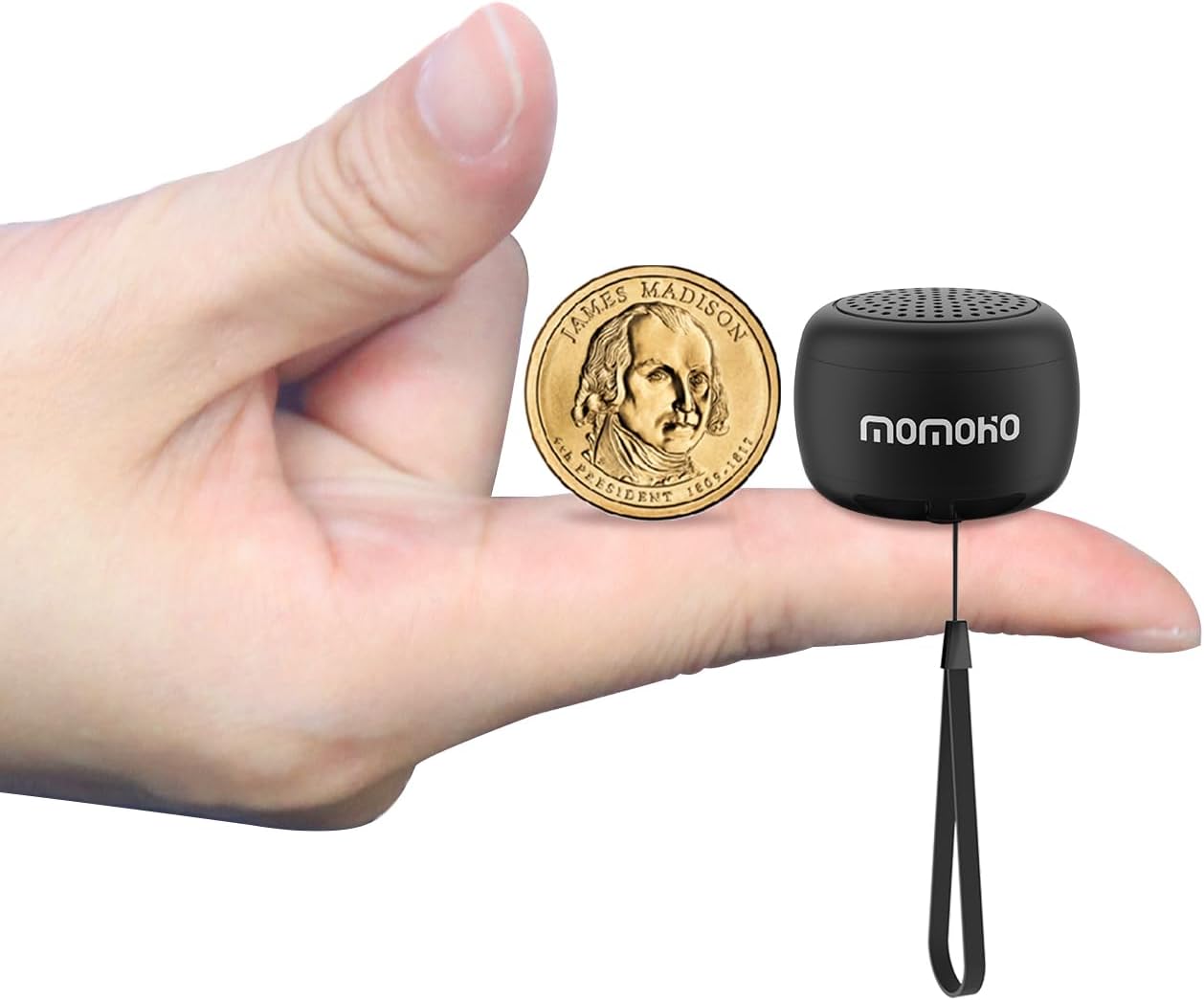 Momoho Mini Bluetooth Speaker with Camera Remote Control For Smartphones, TWS Pa...