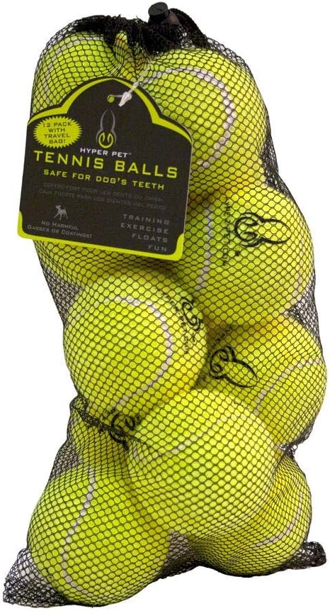 Hyper Pet Tennis Balls for Dogs - 12 Pack 2.5" for...