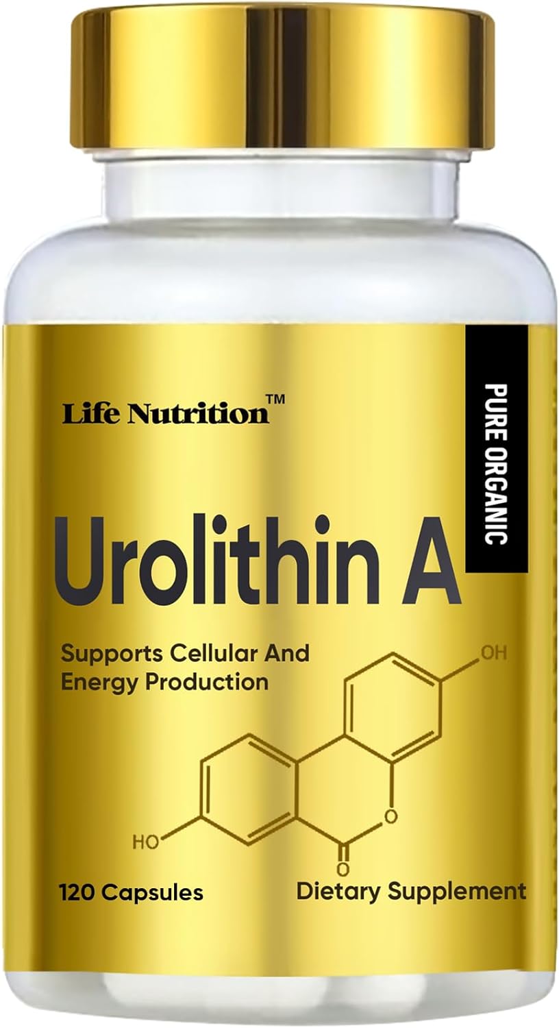 Life Nutrition-Enhanced Strength Urolithin A+ Capsules - 3000mg, 120 Count - Adv...