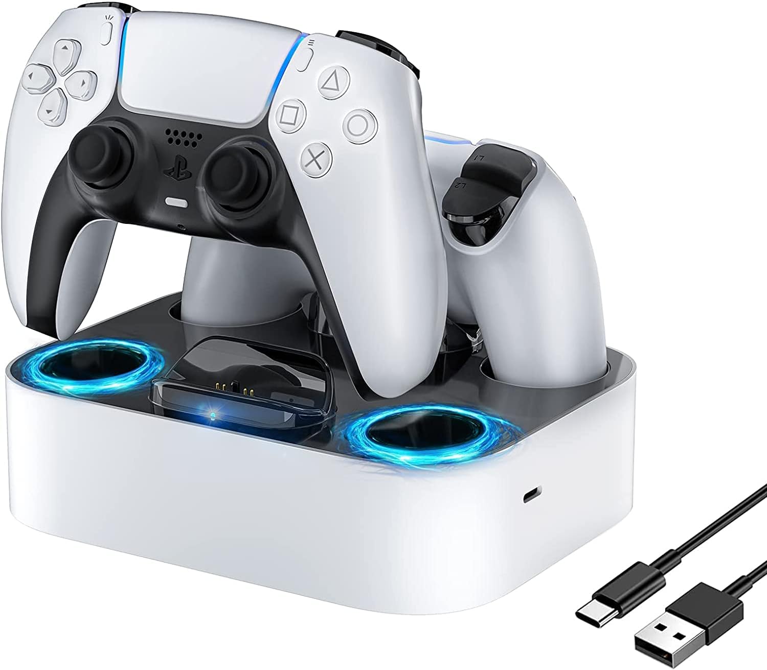 NEWDERY PS5 Edge Controller Charger, Fast Charging Station with LED Indicator, P...