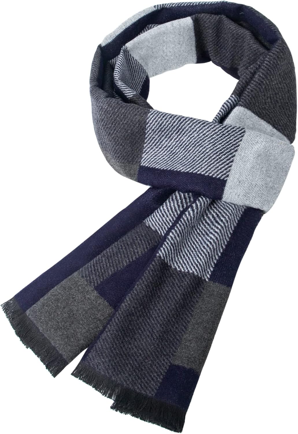 Justay Sowarm Winter Mens Scarf Cashmere Feel Scarves Warm Soft Fashion Business...
