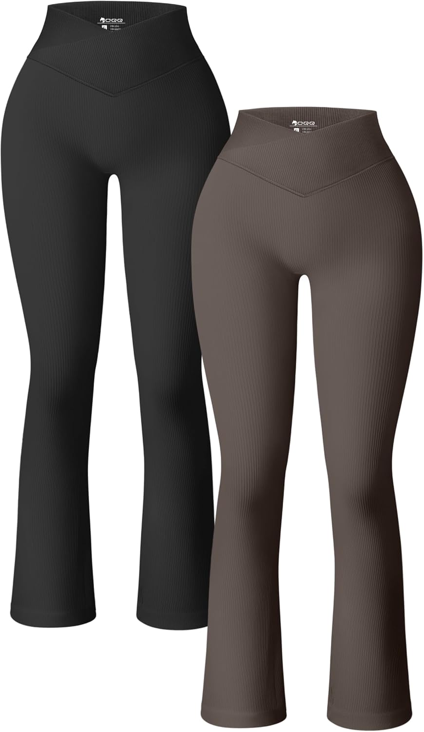 OQQ Women's 2 Piece Yoga Pants, Special Workout High Waist Cross Over Leggings,...