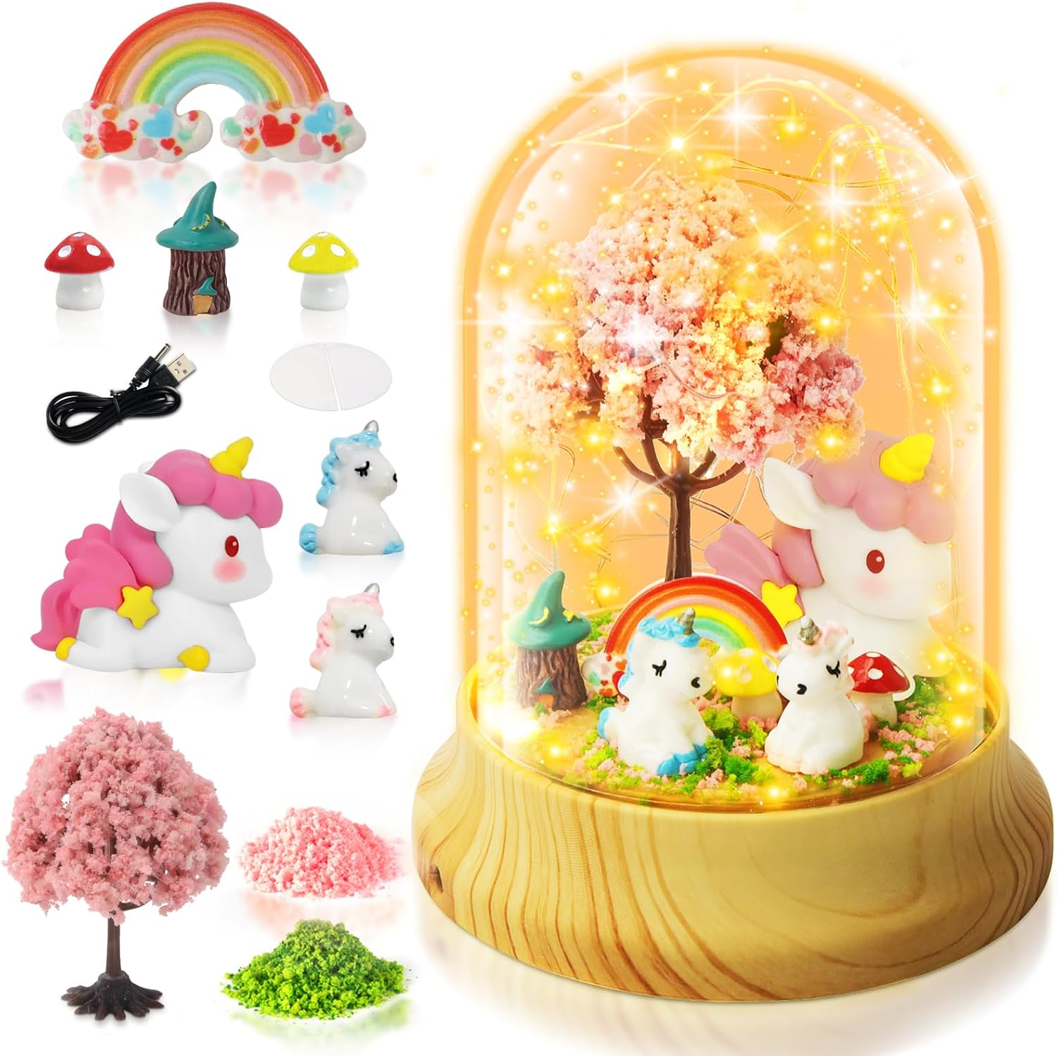 CS COSDDI Unicorn Gifts for Girls Age 3-9, Craft Kits for Kids Age 3-8 Unicorn T...