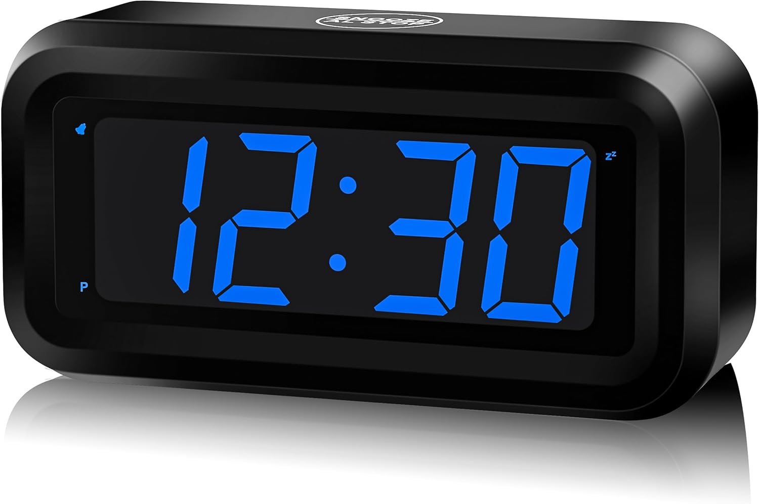 KWANWA Alarm Clock for Bedroom,Digital Clock Battery Operated with Big 1.2'' LED...