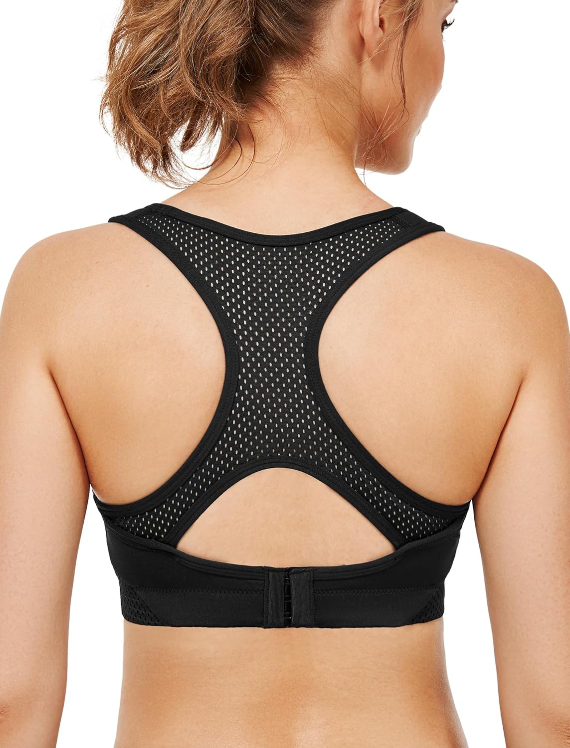 Yvette Sports Bras for Women High Impact Support Racerback Sports Bra Plus Size...