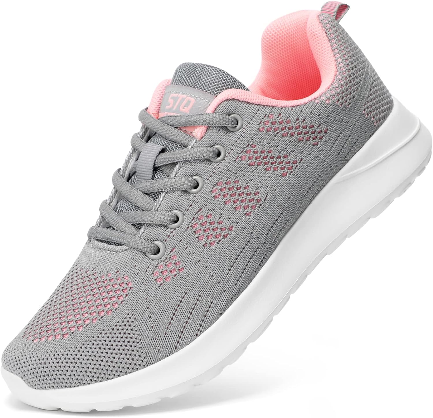 STQ Tennis Shoes Womens Lightweight Comfortable Lace up Walking Shoes Athletic F...