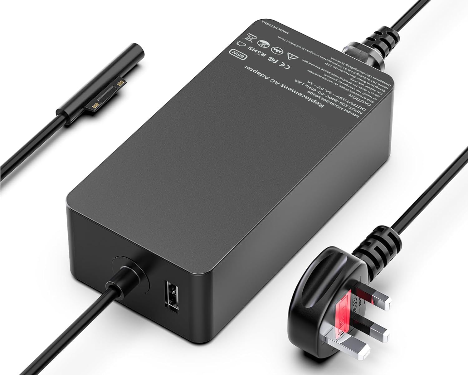 Surface Pro Charger, 65W Microsoft Surface Pro Charger for Microsoft Surface Pro...