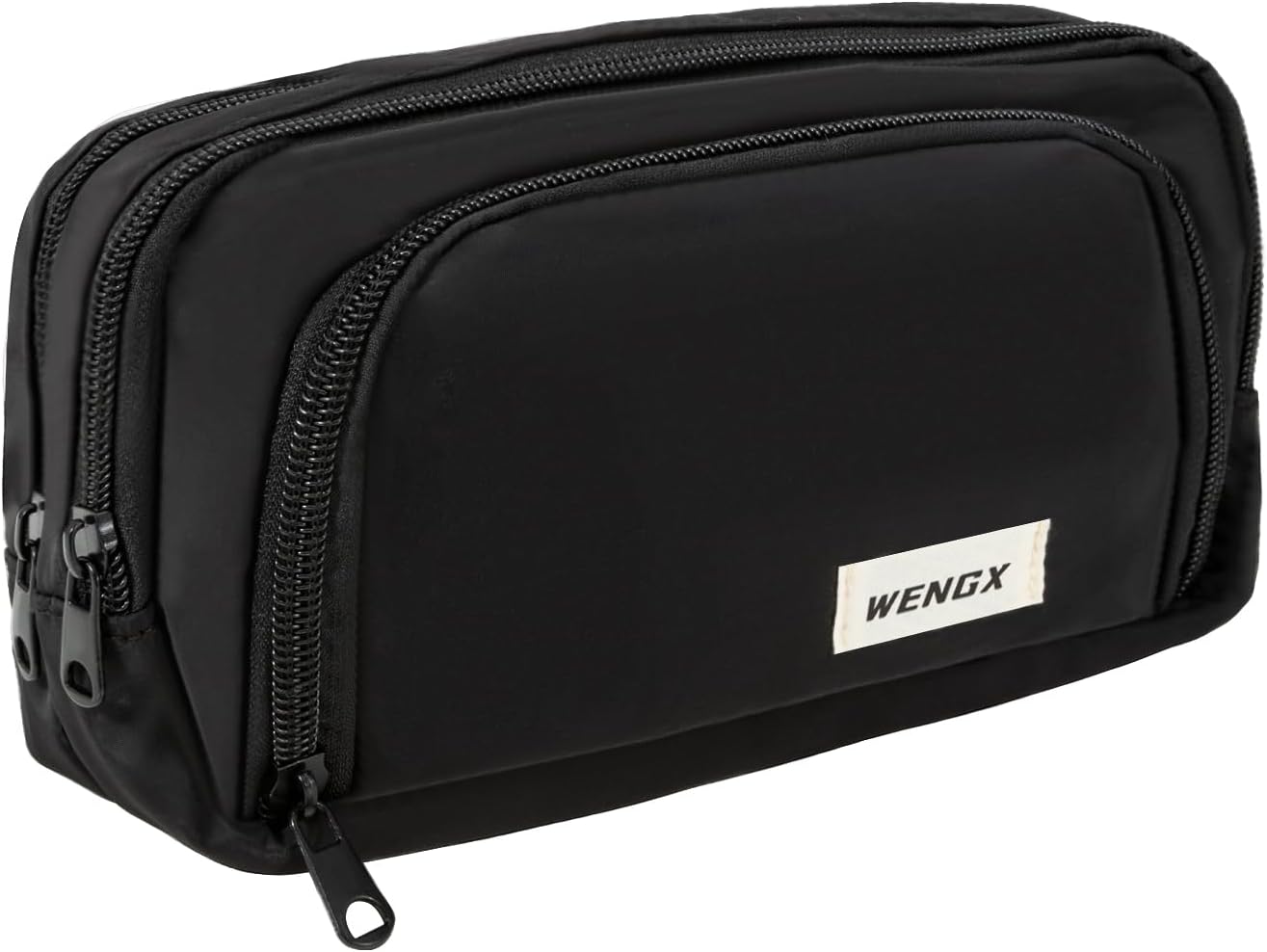 Large Capacity Pencil Case,Zip Smooth Pencil Pouch for Girls Boys with 4 Compart...