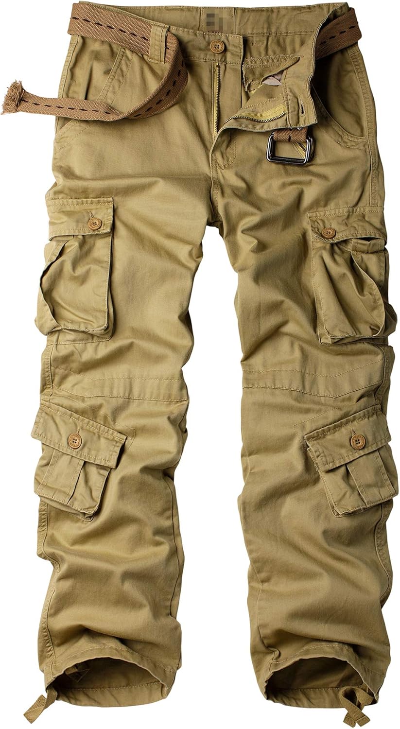 Jessie Kidden Men's Combat Camo Cargo Trousers Camouflage Army Military Tactical...