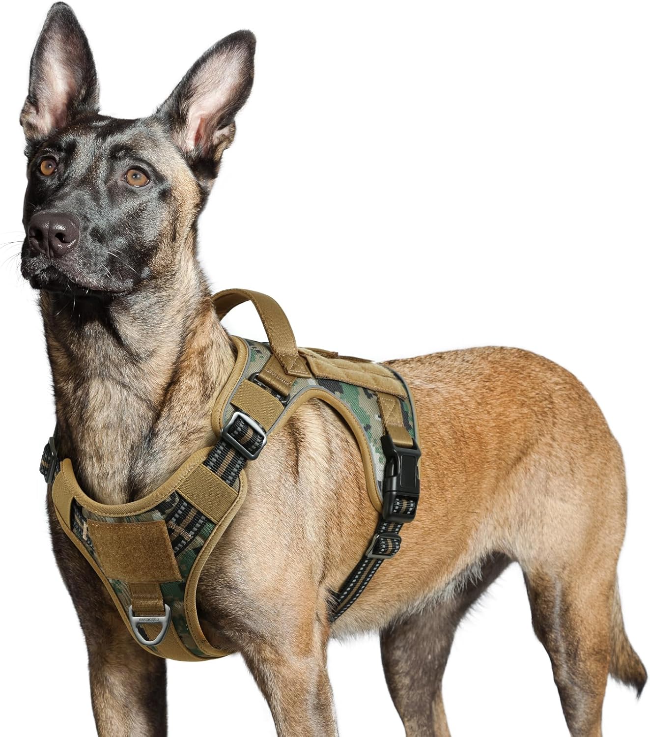 rabbitgoo Tactical Dog Harness for Large Dogs, No Pull Military Dog Harness with...
