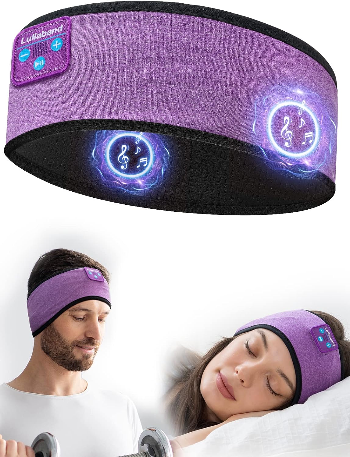 Sleep Headphones Bluetooth Headband, Special Wireless Music Sleeping Mask Earpho...