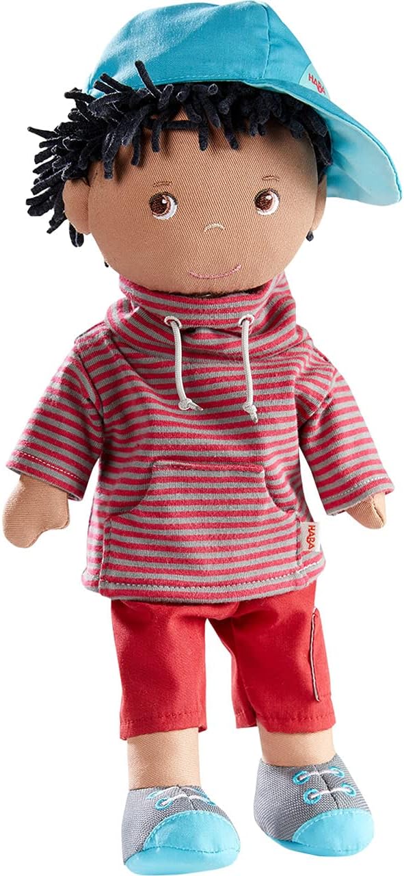 HABA William 12" Soft Boy Doll - Machine Washable with Removable Clothing and Em...