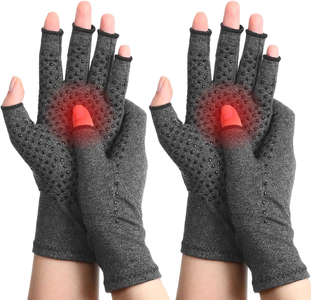 SUPERFA 2 Pairs Compression Arthritis Gloves for Women and Men, Arthritis Pain R...