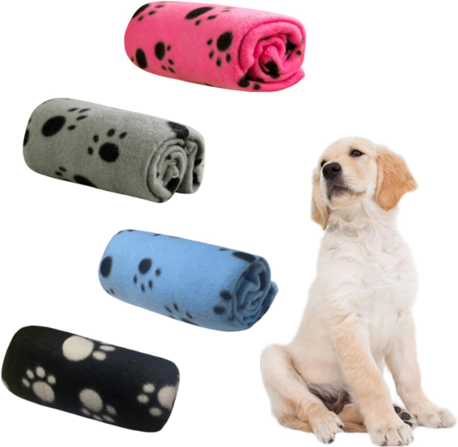Aliangting 4Pcs Pet Blanket for Small Dogs Cats So...