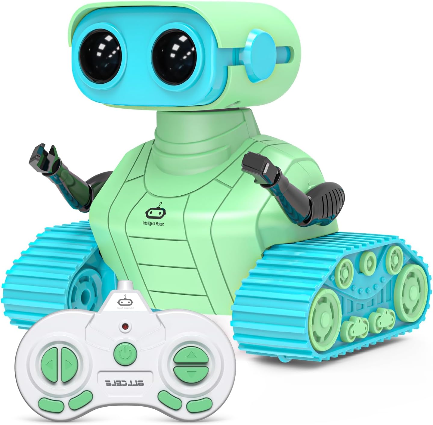 ALLCELE RC Robot Toys with LED Eyes Music Dance Moves - Rechargeable Remote Cont...
