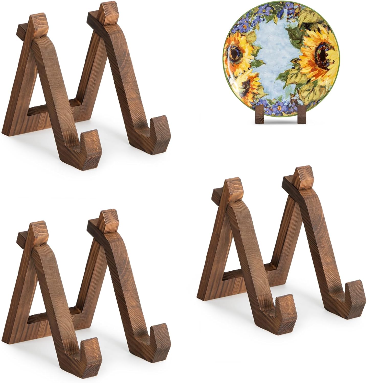 ANBOXIT Plate Display Stand, 3 Pack 6 Inch Plate Holder for Displaying, Decorati...