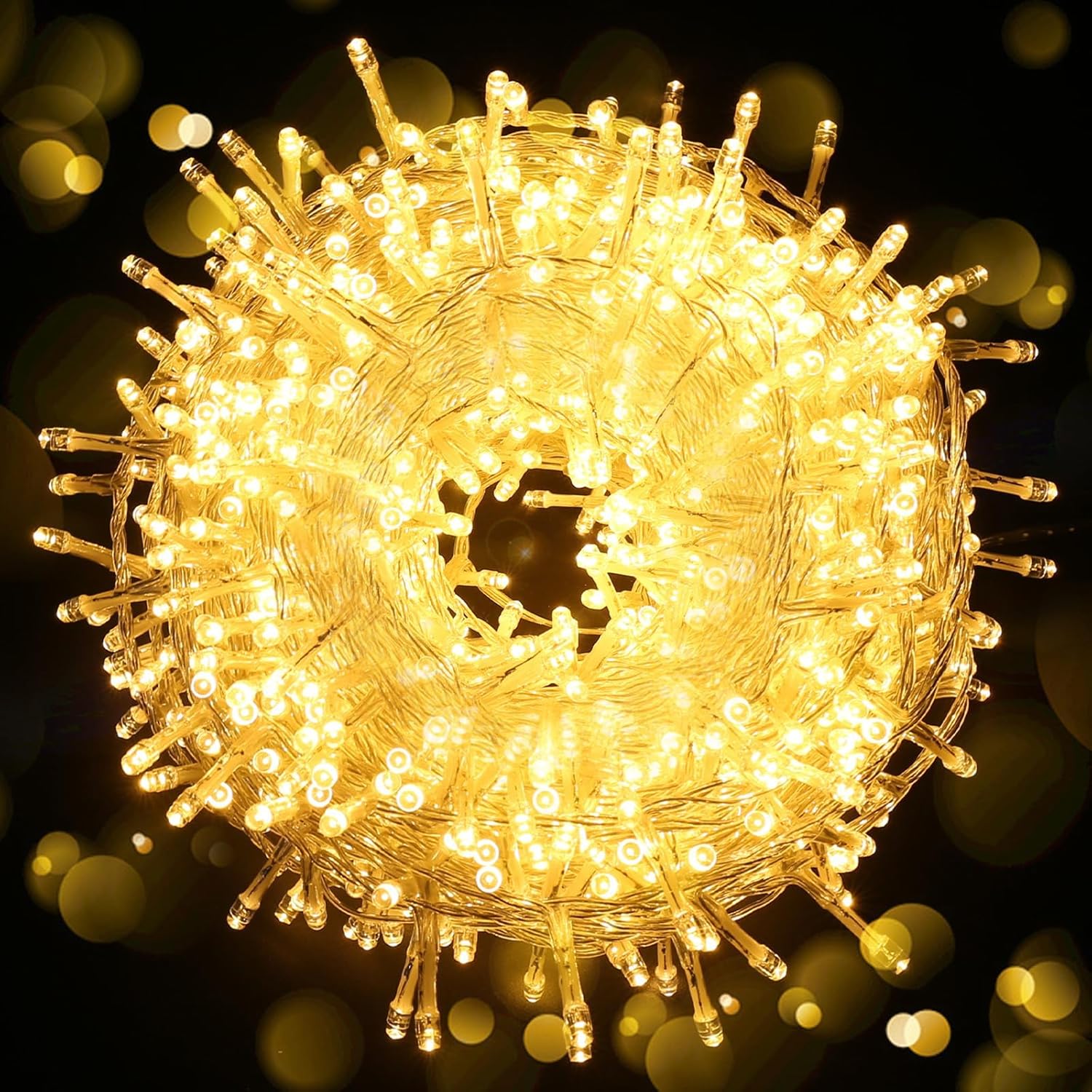 ELKTRY 1000LED 25M String Lights Outdoor/Indoor, Holidays Lights Warm White Main...