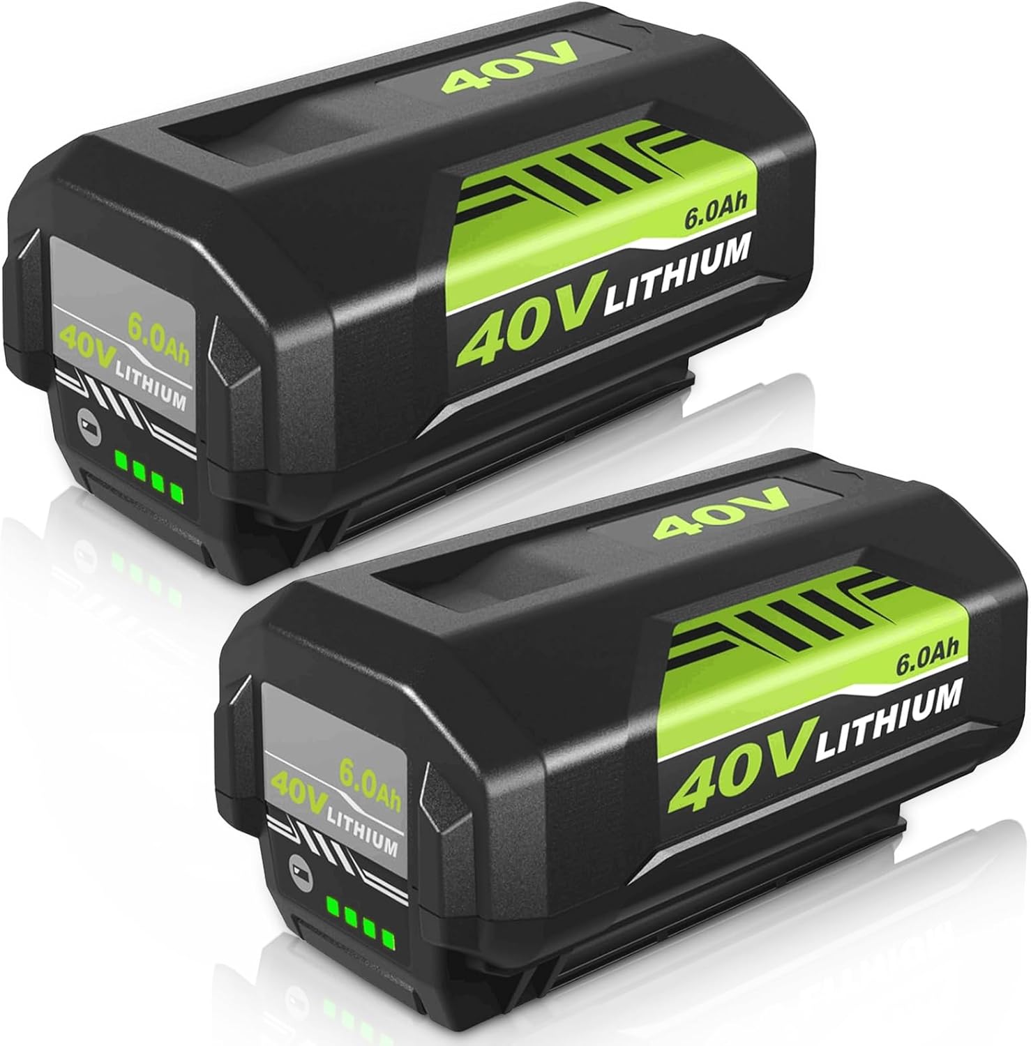 2Pack 6.0Ah OP40601 Replacement for Ryobi 40V Battery Compatible with Ryobi 40 V...