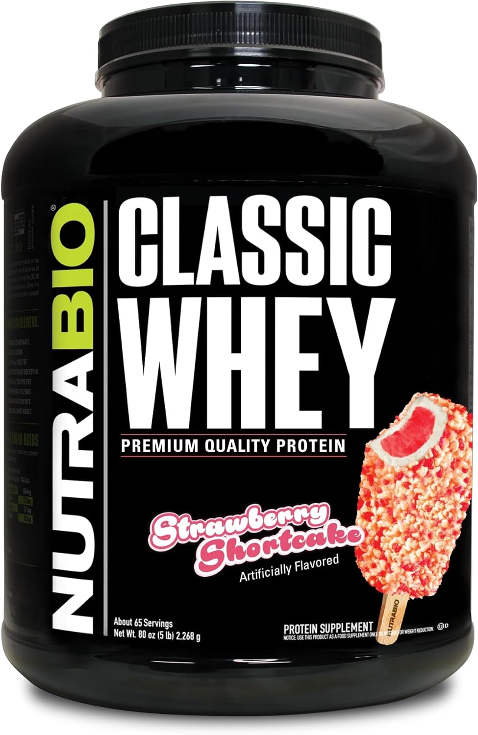 NutraBio Classic Whey Protein Powder - No Fillers, Artificial Colors, Preservati...