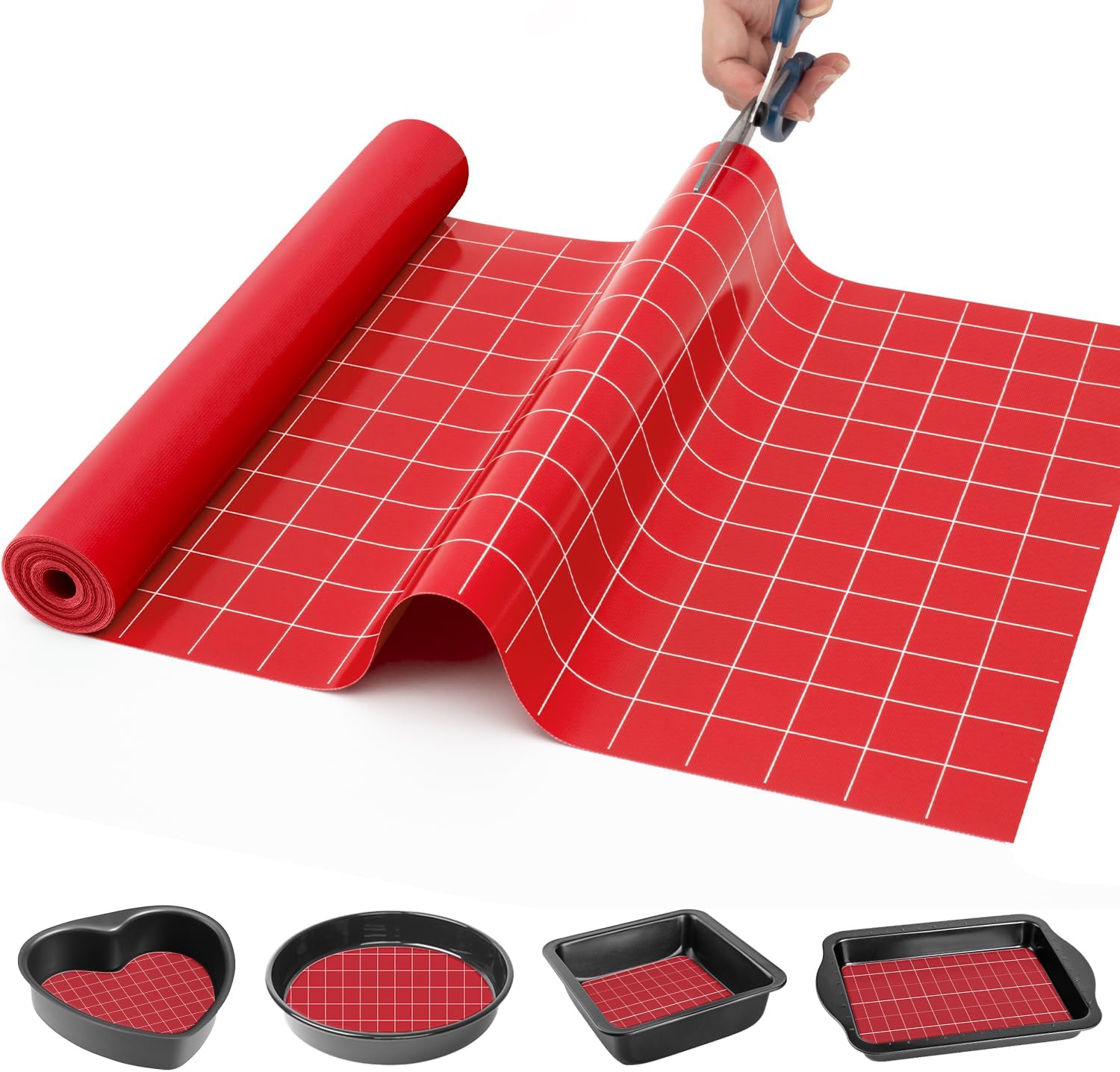 Silicone Baking Mat Roll- Heat Resistant Food Grade Baking Mats, Non Stick Silic...