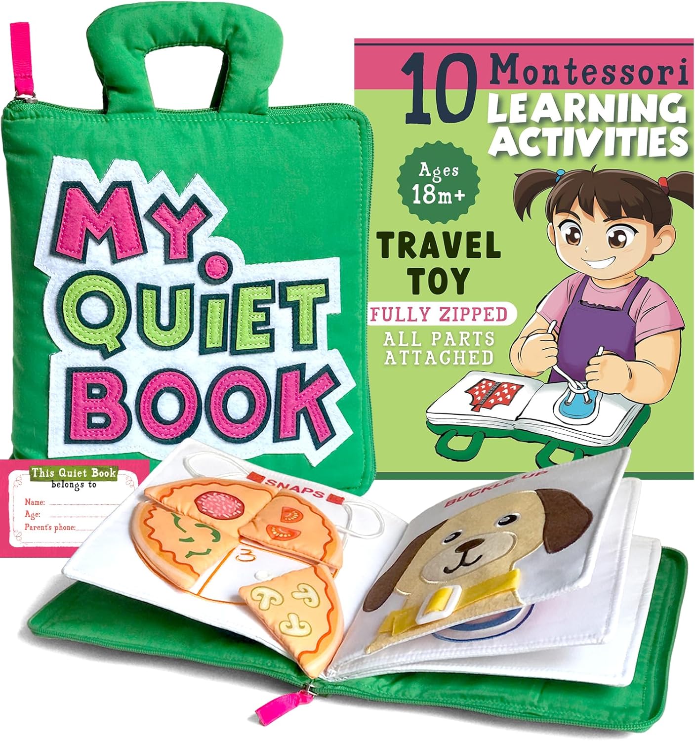 My Quiet Book - Airplane Must Haves for Toddlers, Quiet Books for Toddlers 1-3,...