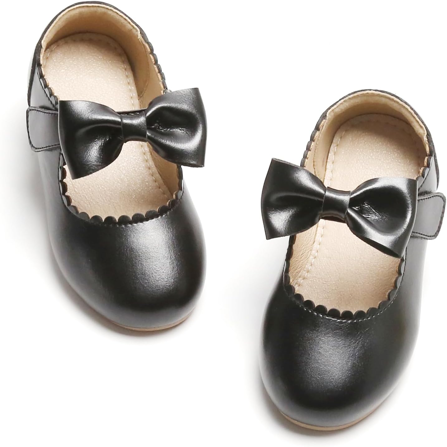 Otter MOMO Toddler/Little Girls Flower Girl Shoes Ballerina Flats Shoes Slip-on...