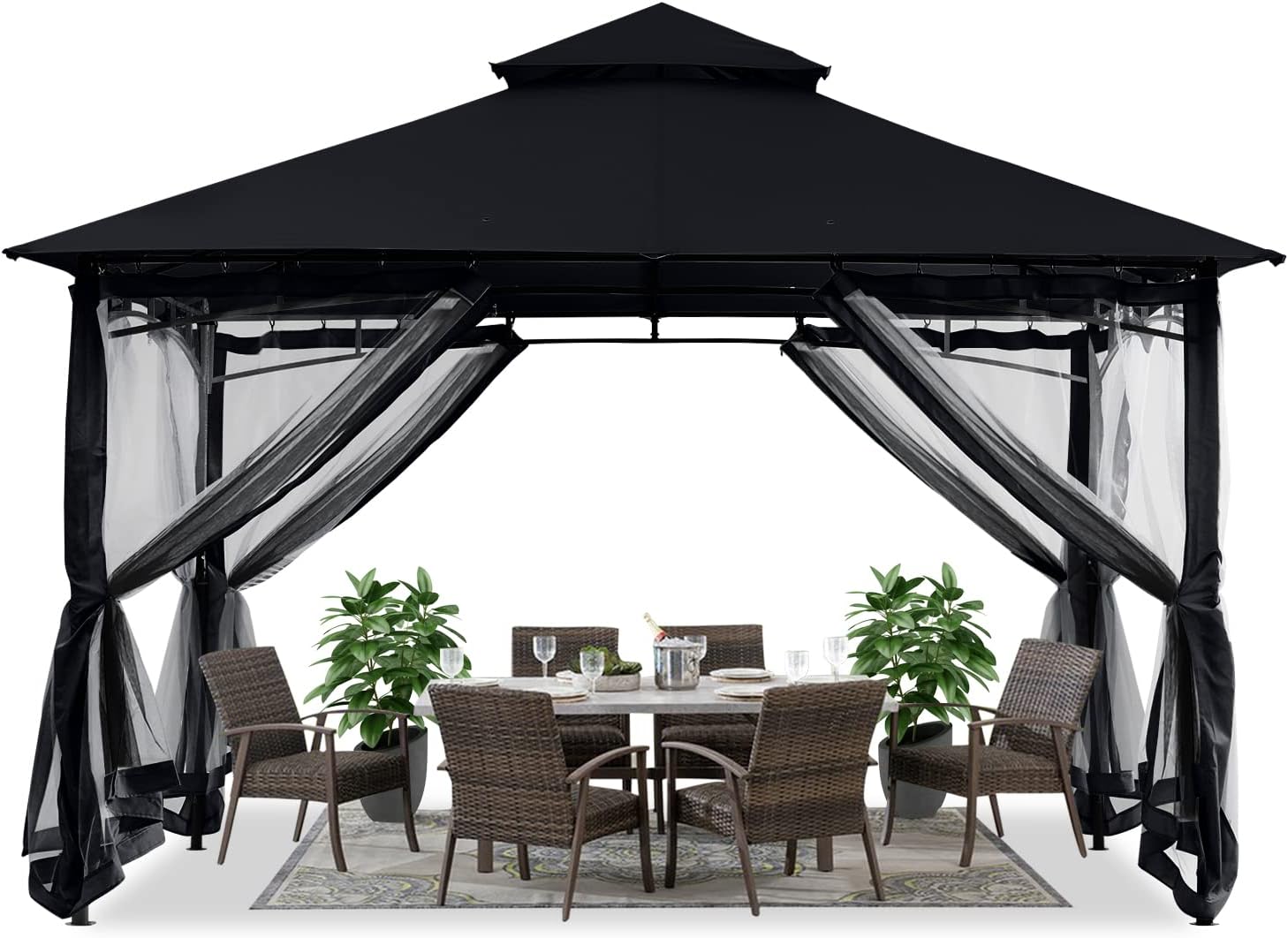 ABCCANOPY Gazebos, Special Outdoor Steel Frame Gazebo for Patios, Innovative Gaz...