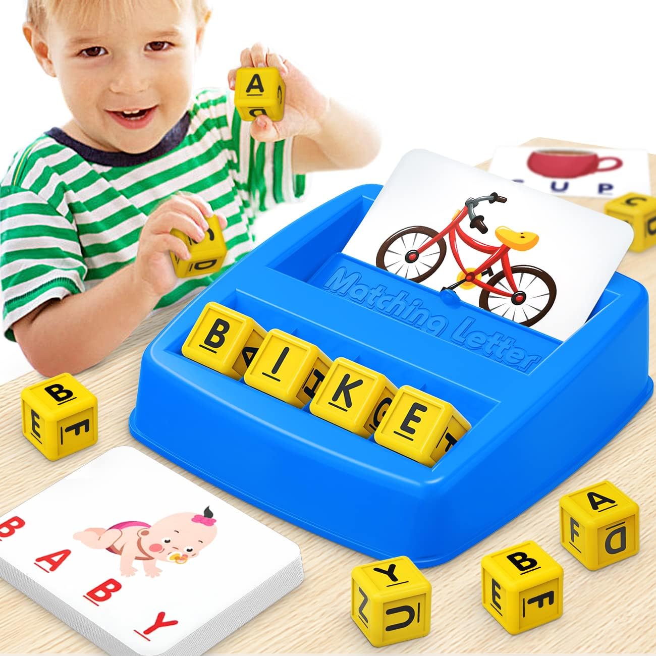 Educational Toys for 3 4 5 Year Old Boys Gift, Matching Letter Game Preschool AB...