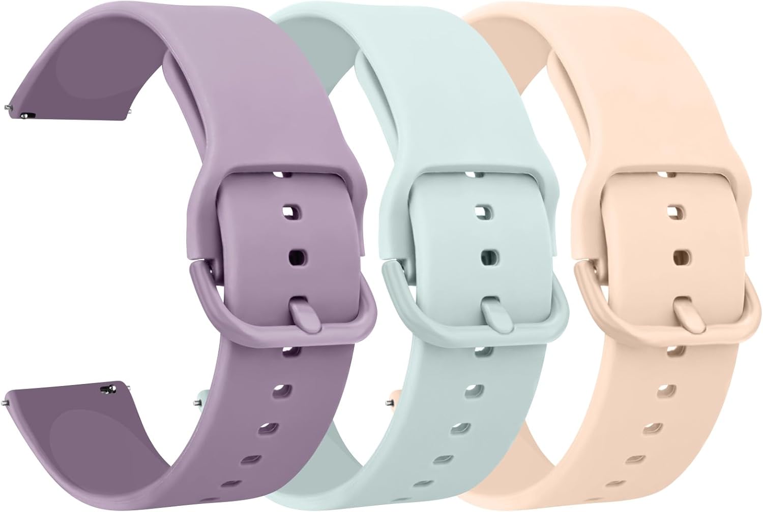 AK Pack 3 Smart Watch Bands 20mm 22mm for Women Men, Replacement Straps Band for...