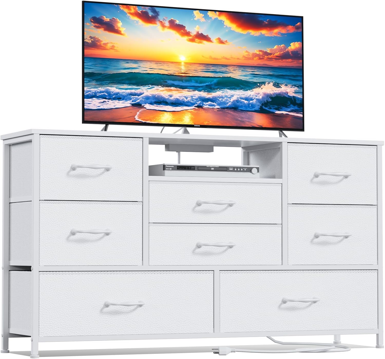 Furnulem White Dresser for Bedroom, Wide Chest of...