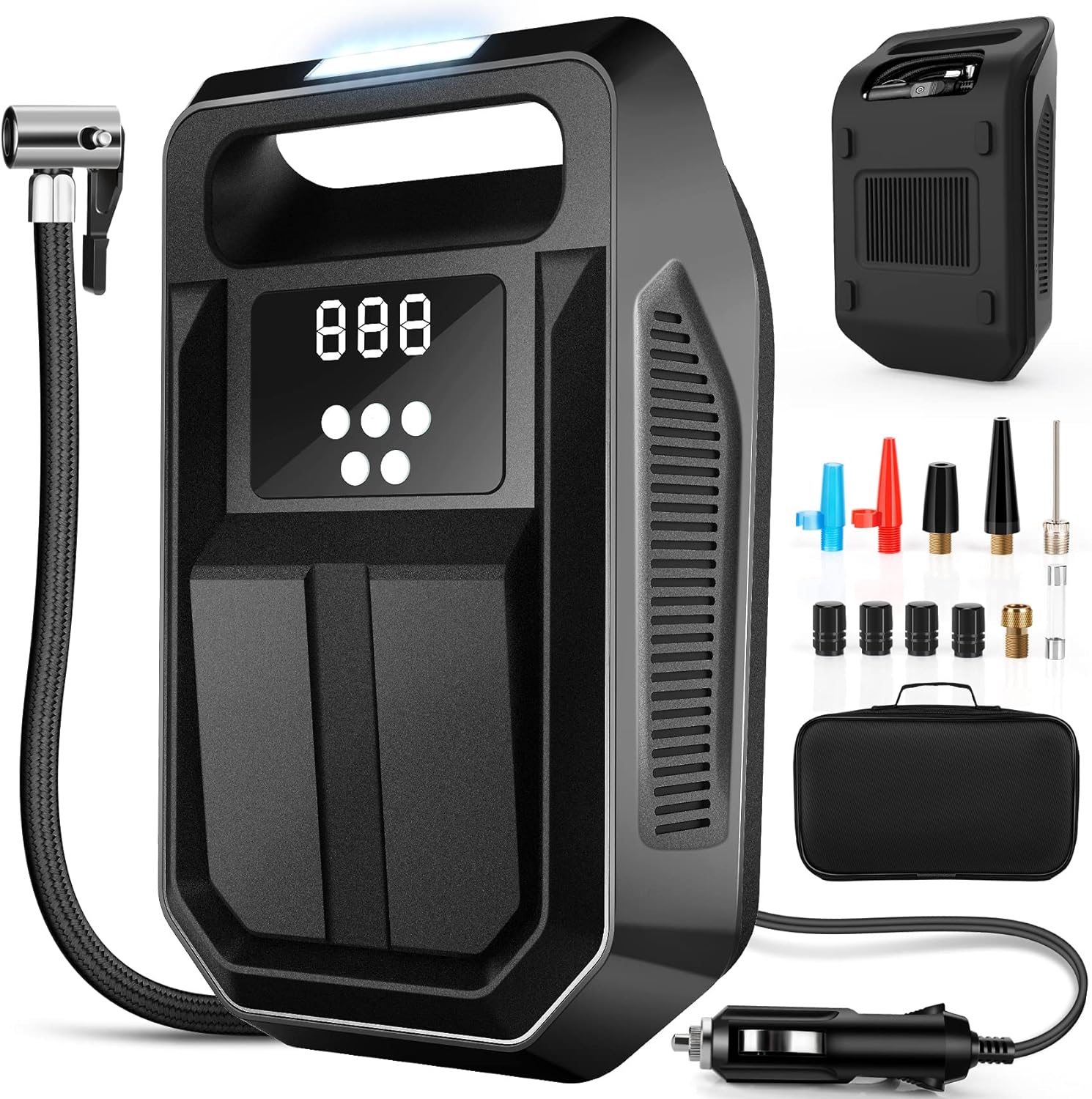 FBK Tire Inflator Portable Air Compressor Tire Air Pump for Car Tires - Car Acce...