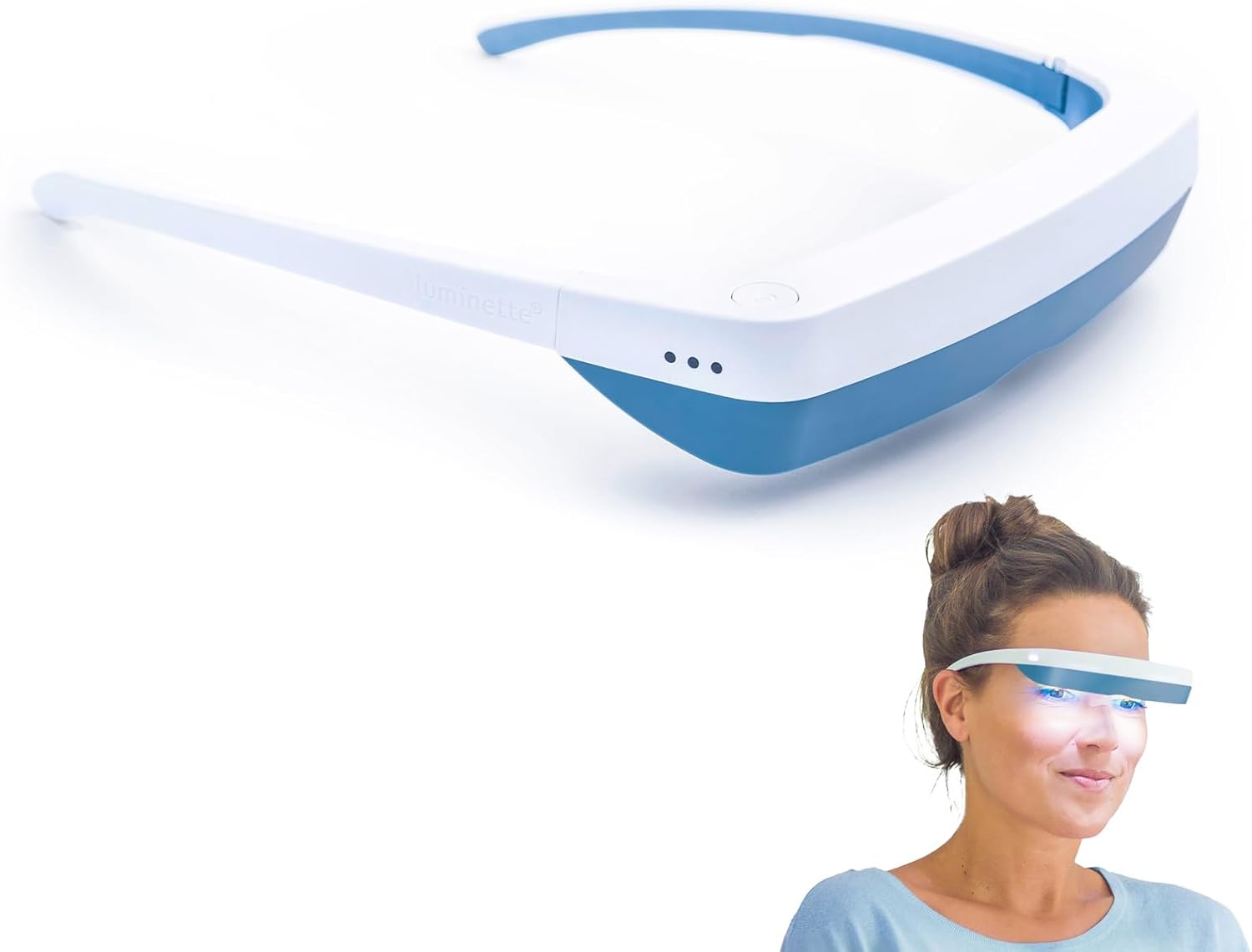 Luminette 3 Light Therapy Glasses - Wearable Light Therapy Lamp - Blue Enriched...
