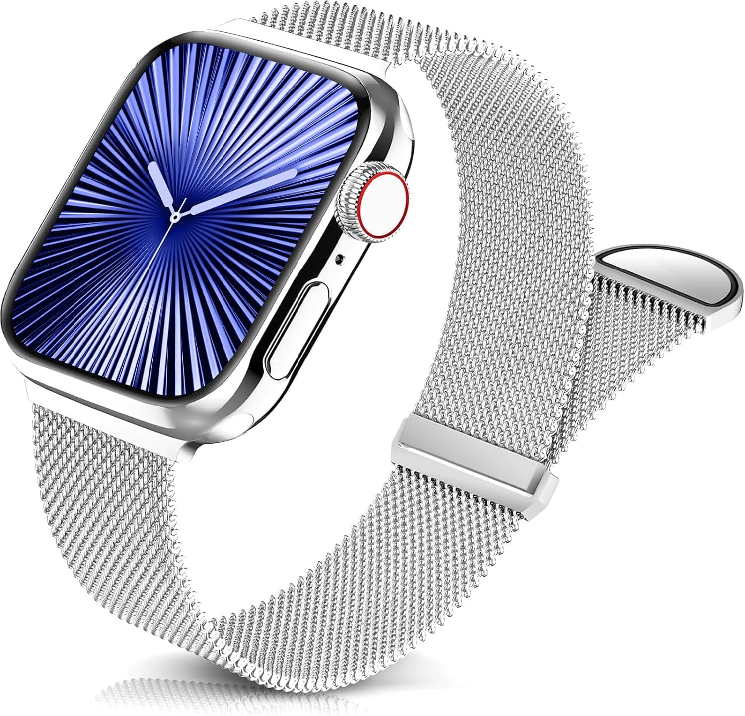 Sunnywoo Milanese Mesh Loop Compatible with Apple Watch Bands 42mm 44mm 45mm 46m...