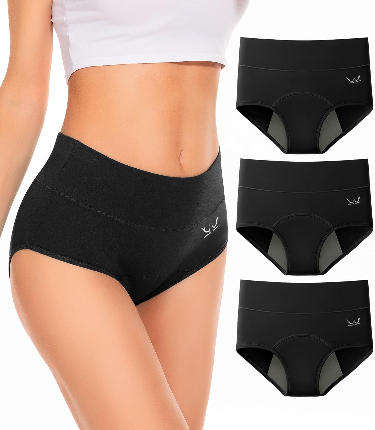 Women's Period Underwear, Special LeakProof Cotton Panties for Heavy Flow, Innov...